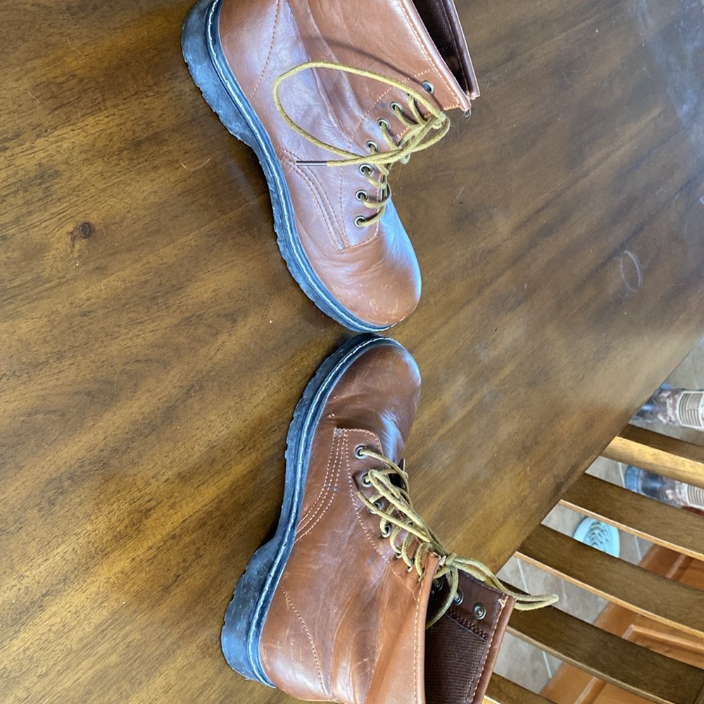Cathy Jean Brown Lace Up Boots - Picture 4 of 5